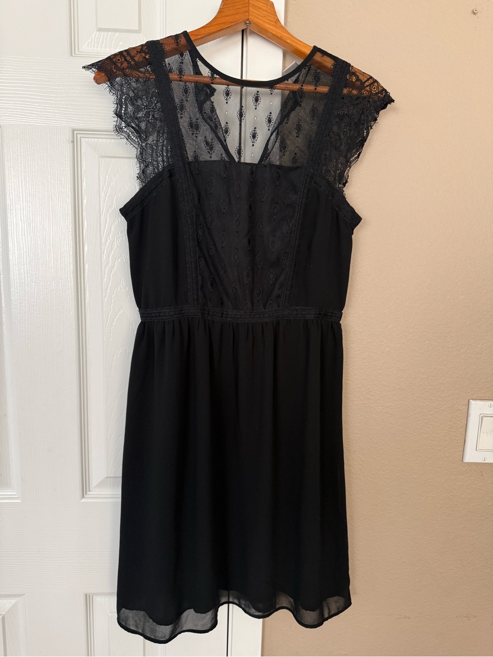H&M Black Lace Midi Dress